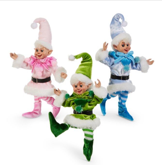 RAZ 4502426/8 Jolly Posable Elves