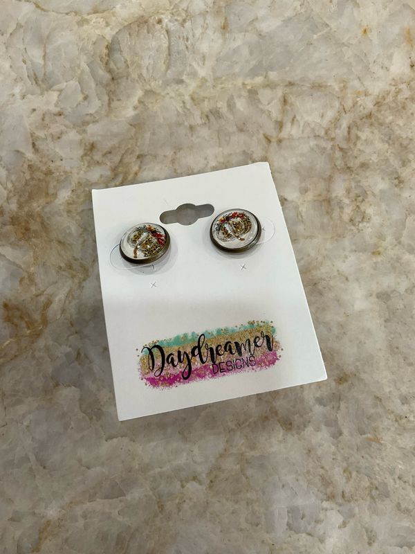Daydreamer Santa Earrings