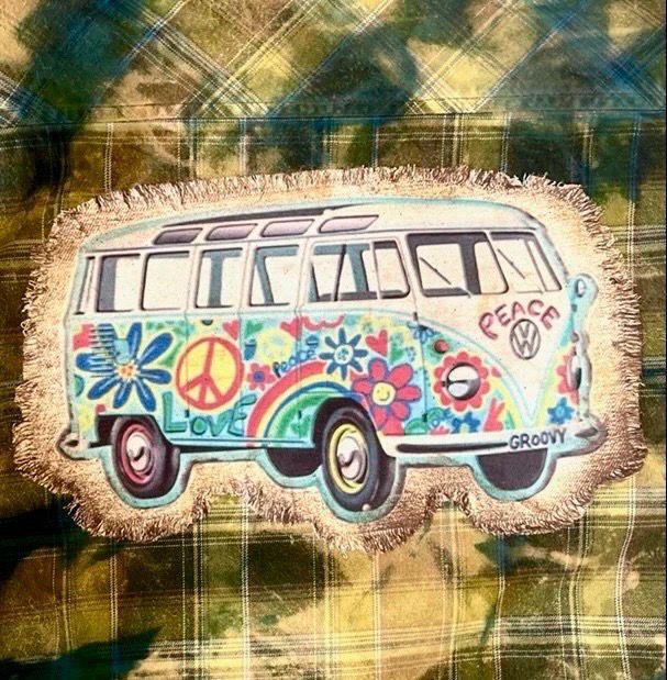 Jana's Flannels "Volkswagon Bus" Button Down