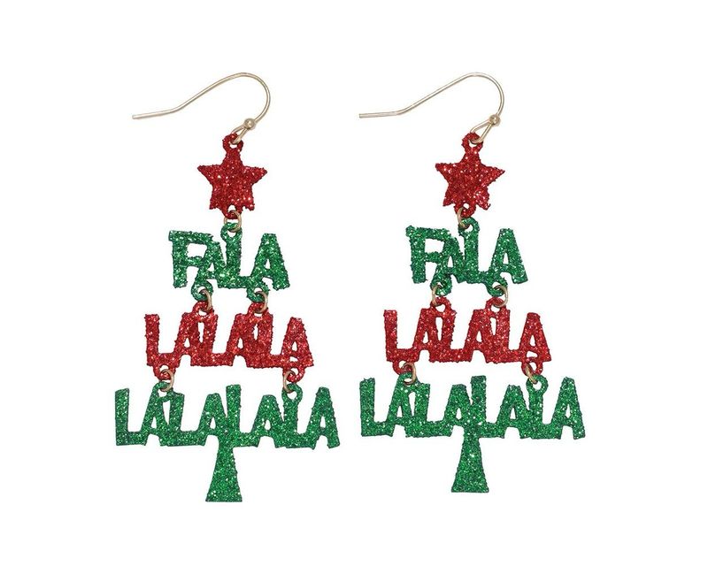 Periwinkle by Barlow 8120598 FALALA Christmas Tree-Earrings