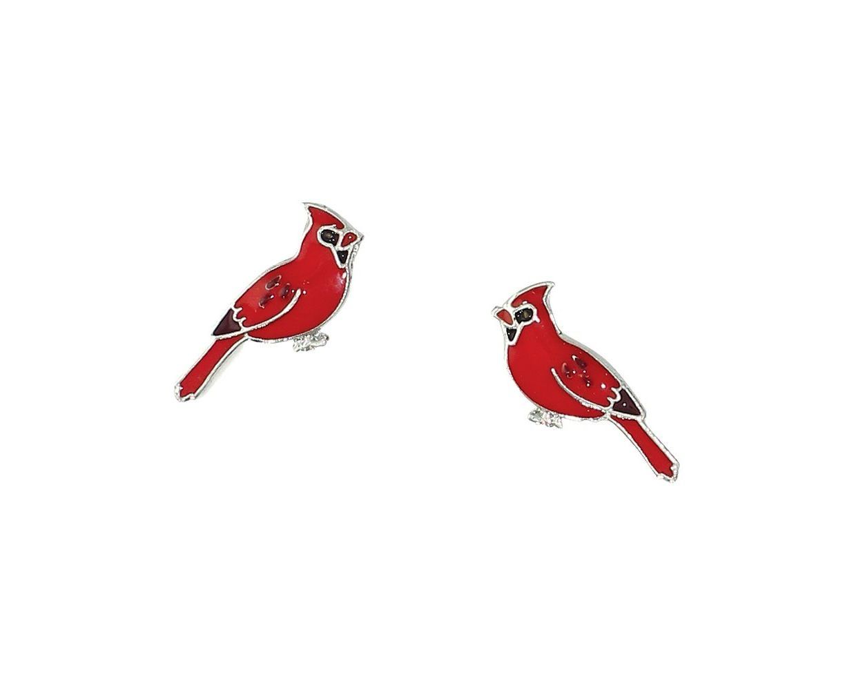 Periwinkle by Barlow 8108482 Red Cardinal Post Earrings