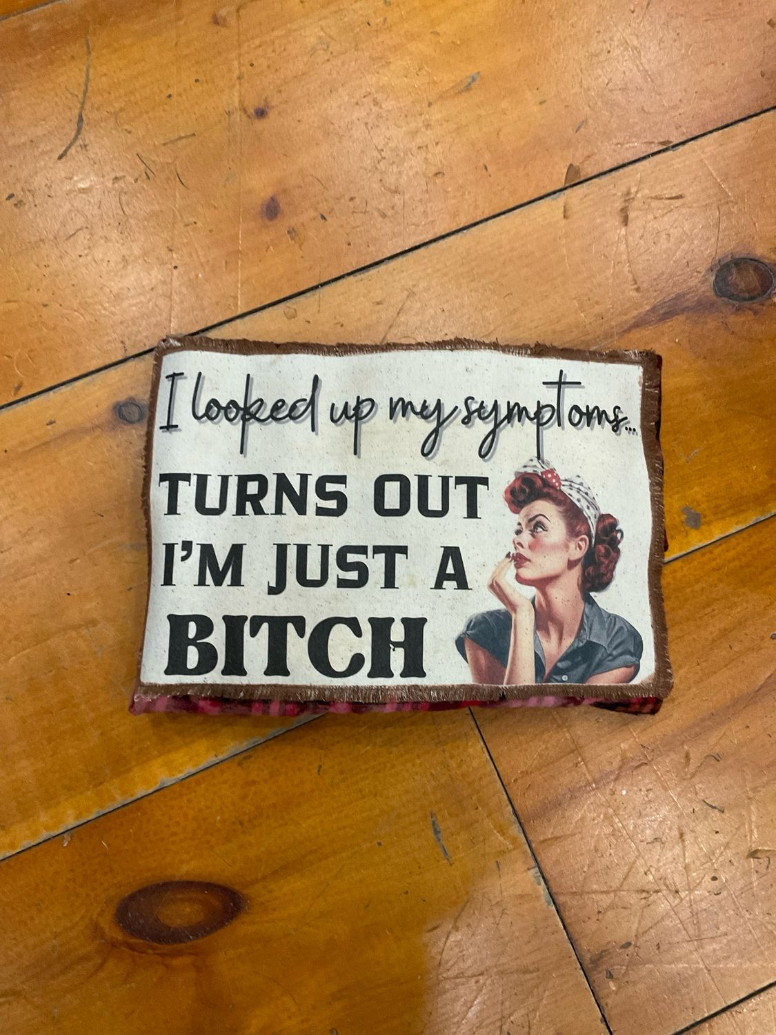 Jana&#39;s Flannels &quot;Just a B*tch&quot; Button Down