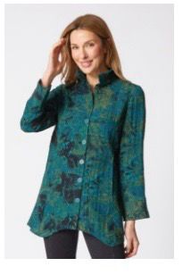 Habitat 33919 Express Floral Artist Shirt-Everglad