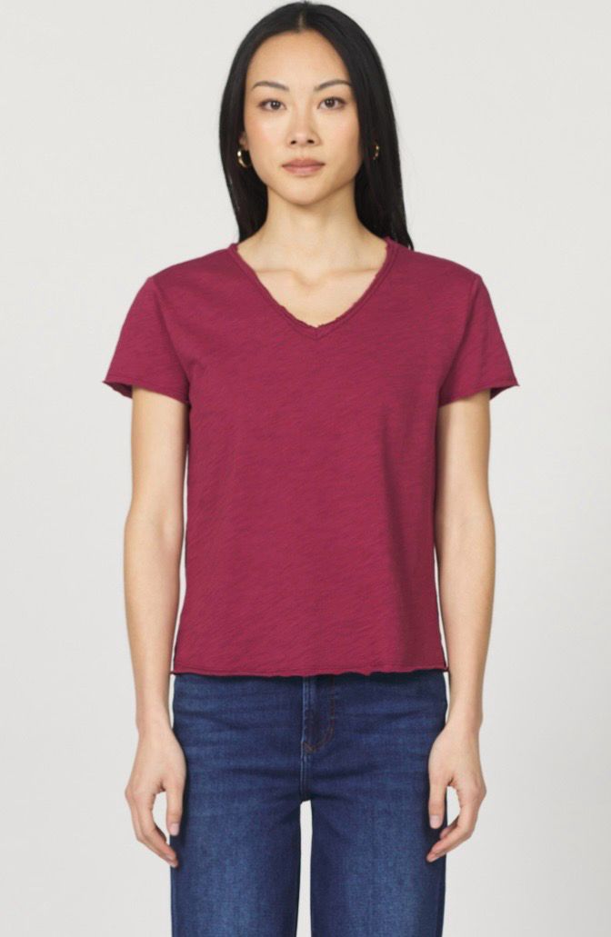 Dear John DKN2085D9TBR Vanya Tee-Tibetan Red