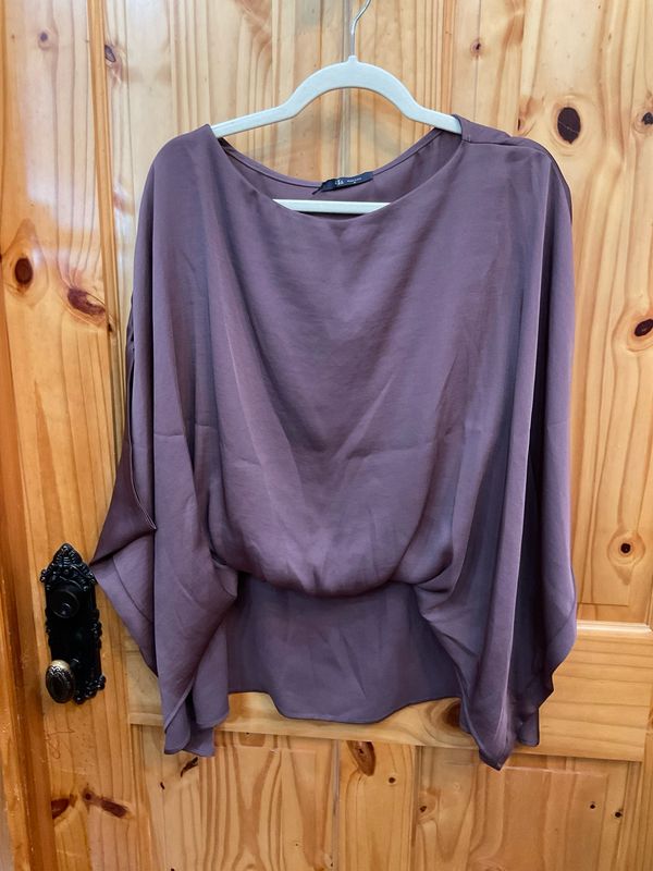 KLd. Signature KD45197 Sateen HiLo Top-Mocha