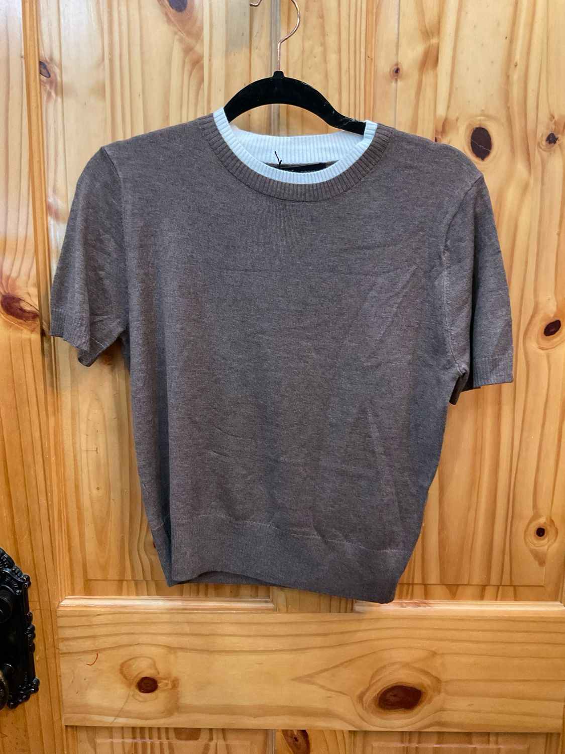 KLd. Signature KD45300 ContrastCollar Sweater-Moch