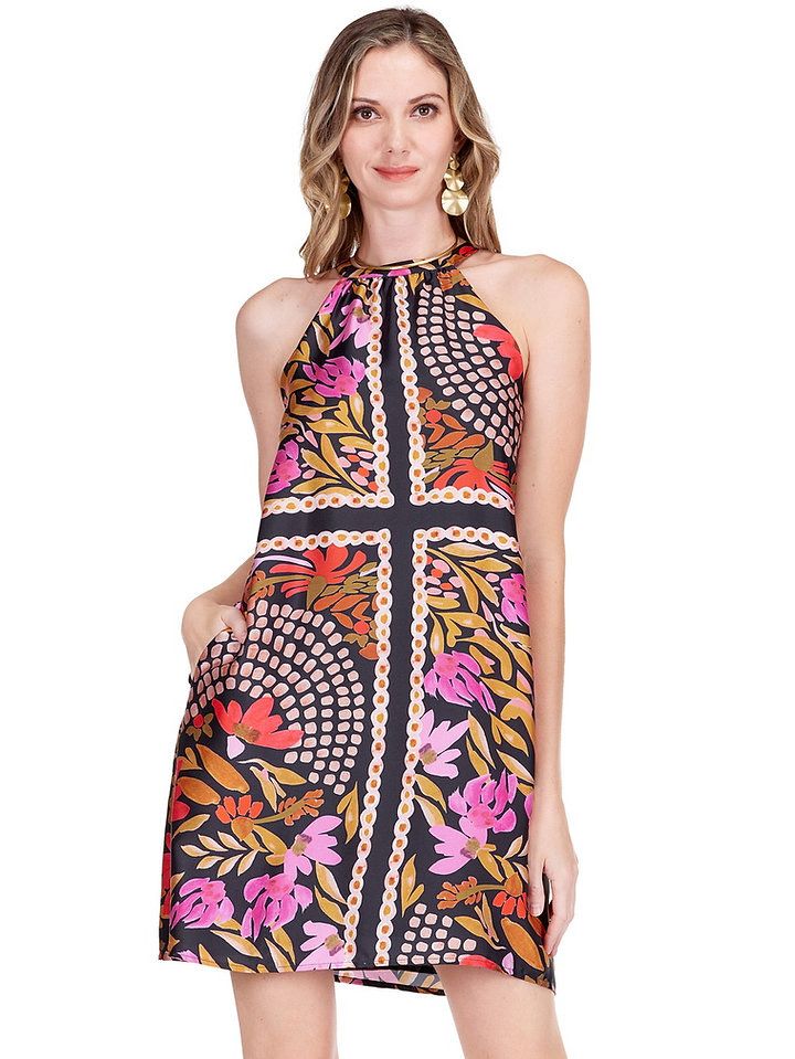 Jade 75J9873 Halter Dress-Paved Petals