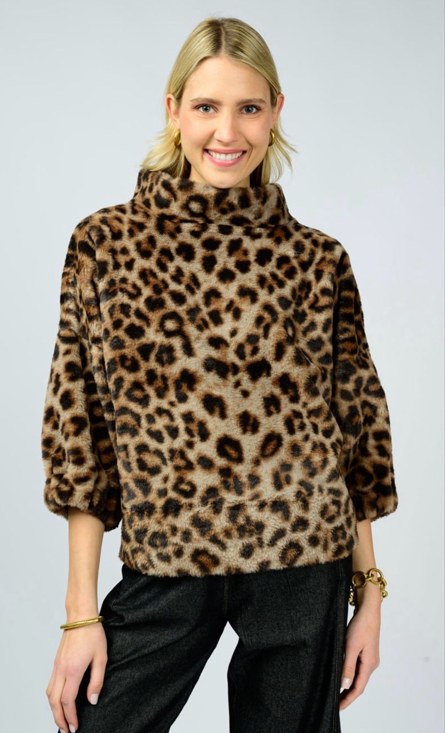 Ivy Jane 930048 Leopard Fur Popover