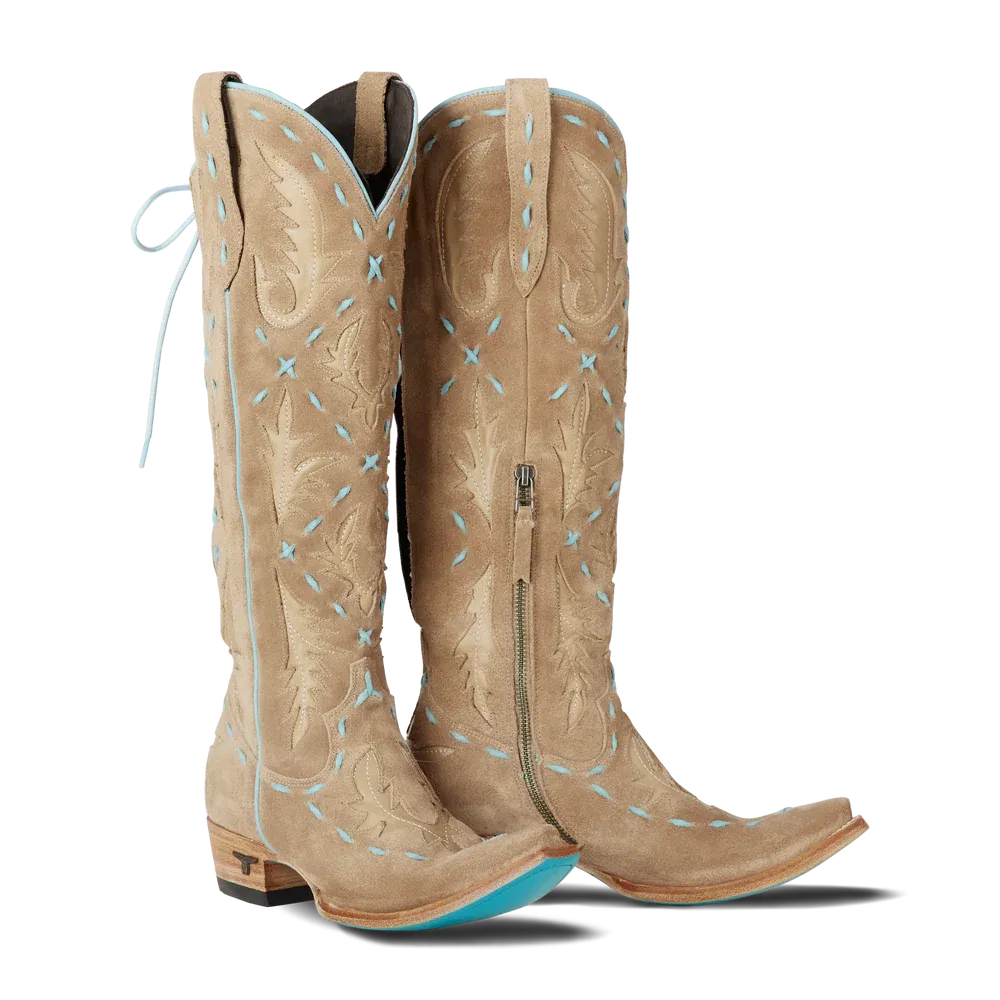 Lane Boots Reverie Knee High Corset-Suede