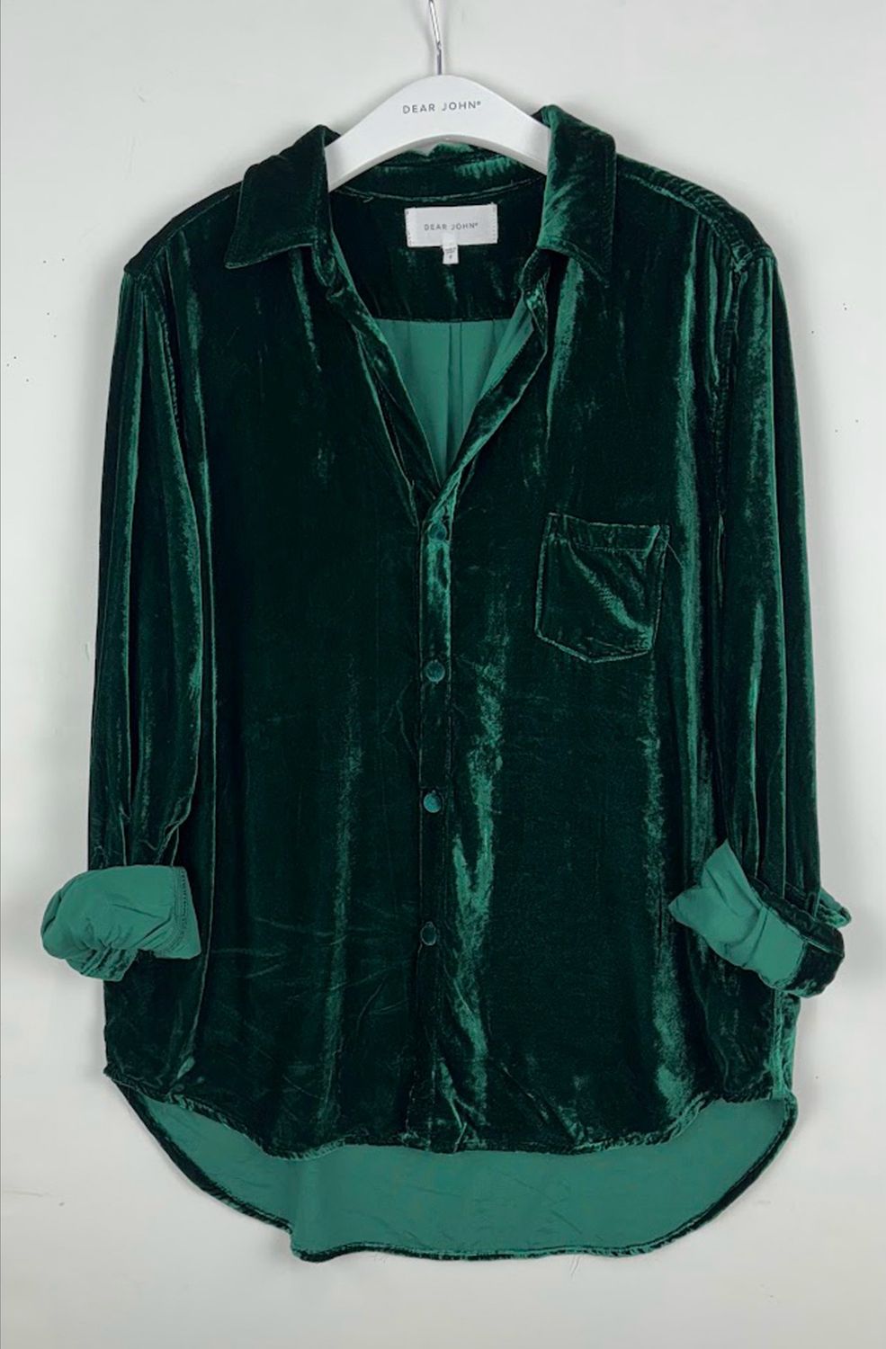Dear John DSH1454Z1RNF Galina Velvet Tunic-Green