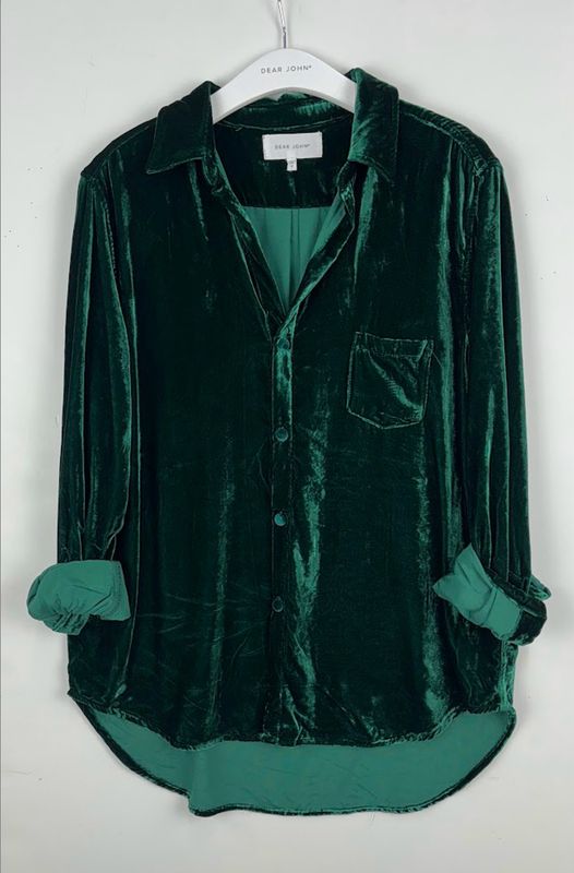 Dear John DSH1454Z1RNF Galina Velvet Tunic-Green