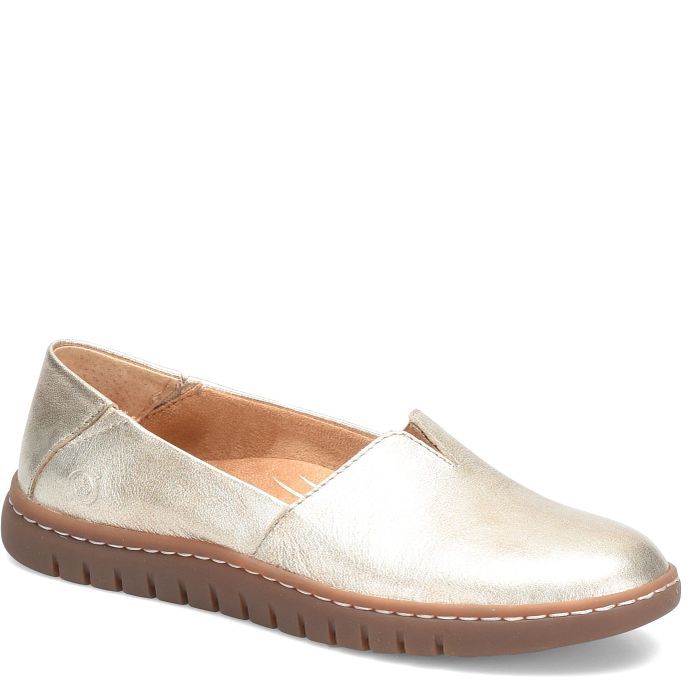 Born BR00768 Sebra II Loafer-Light Gold Metallic
