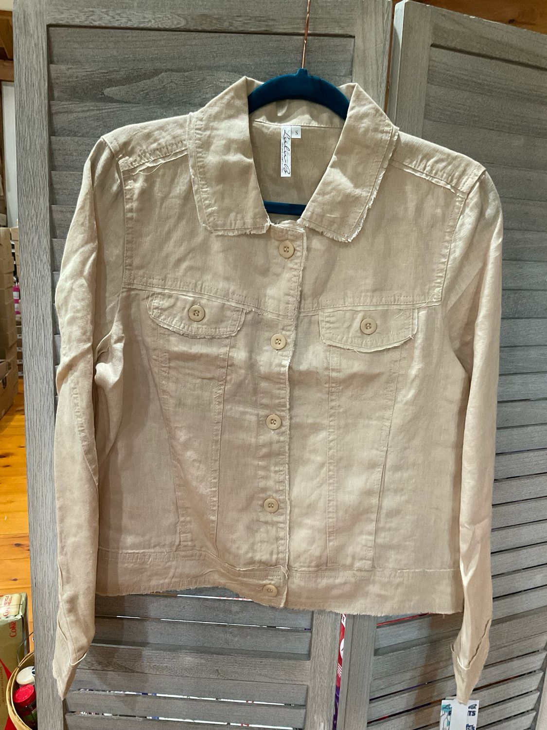 Lulu B LIN7403M Travel Jacket Gold Metallic