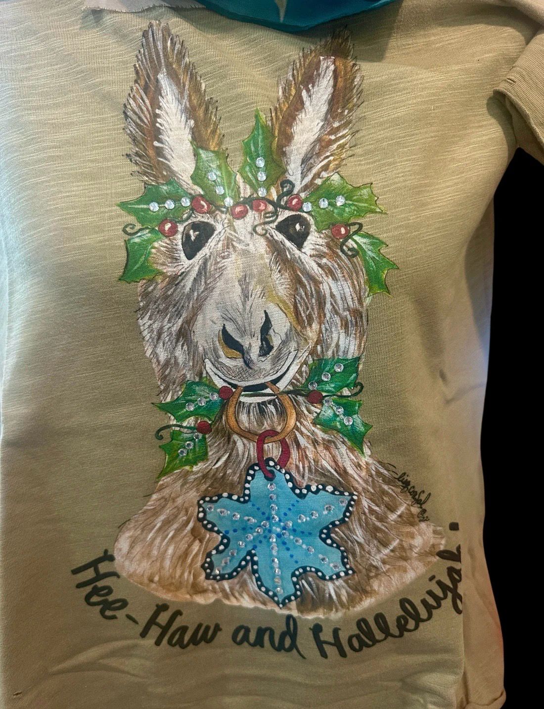 A Rare Bird Hee Haw and Hallelujah Tattered Shirt