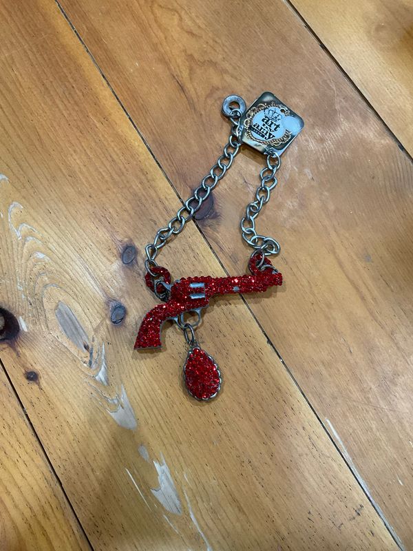 Art by Amy Red Rhinestone Pistol