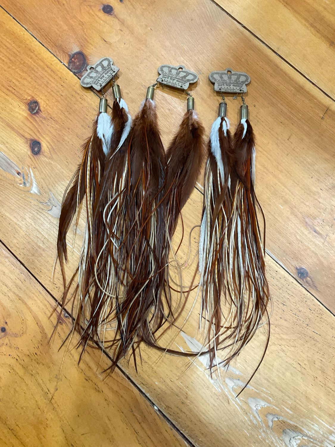 Art by Amy Long Feather Earrings