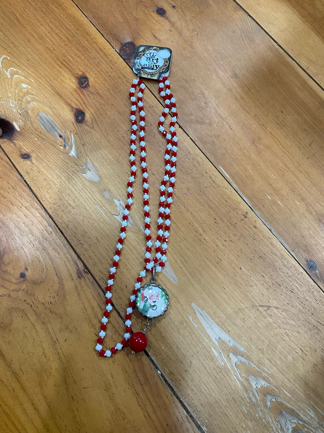 Art by Amy Christmas Bead &amp; Bauble Necklace