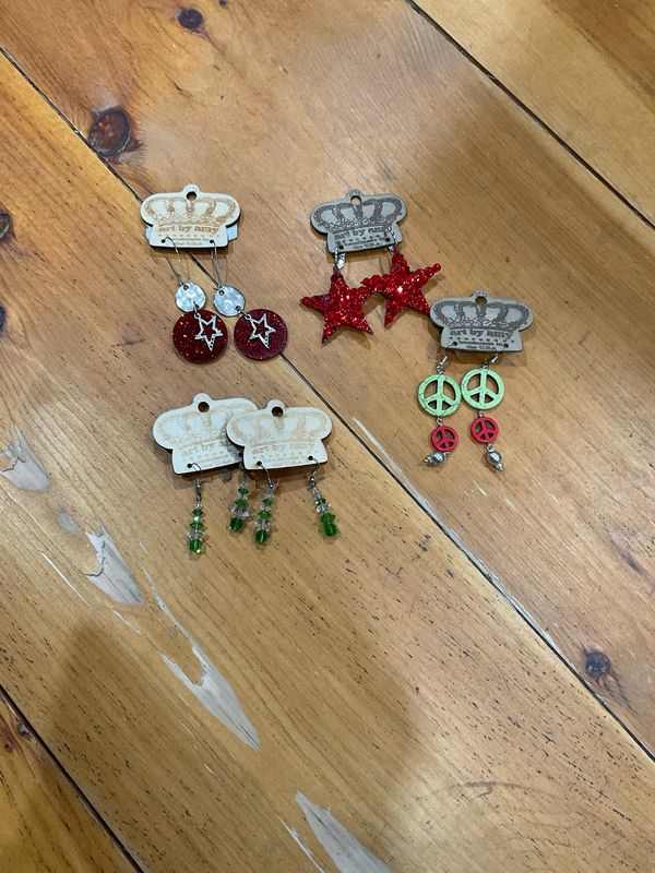 Art by Amy Assorted Christmas Sparkle Earrings