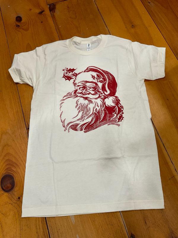 Pearls and Paper Dolls-Vintage Santa Tee