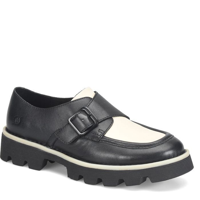 Born BR00771 Sammi Loafer-Black/White