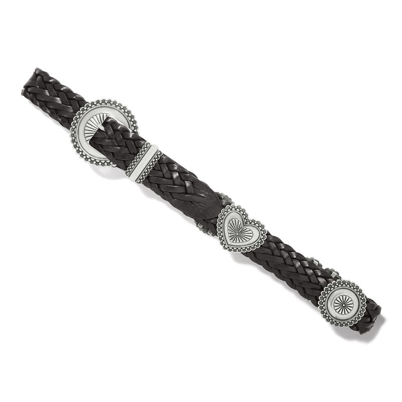 Brighton 43903 Heart Concho Belt-Black
