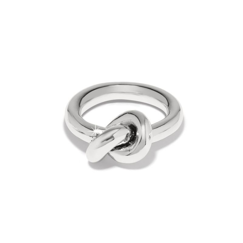Brighton J63280 Interlok Single Knot Ring-Silver