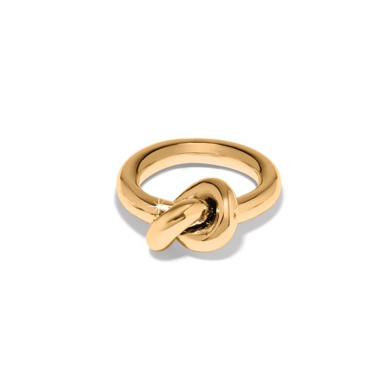 Brighton J63281 Interlok Single Knot Ring-Gold