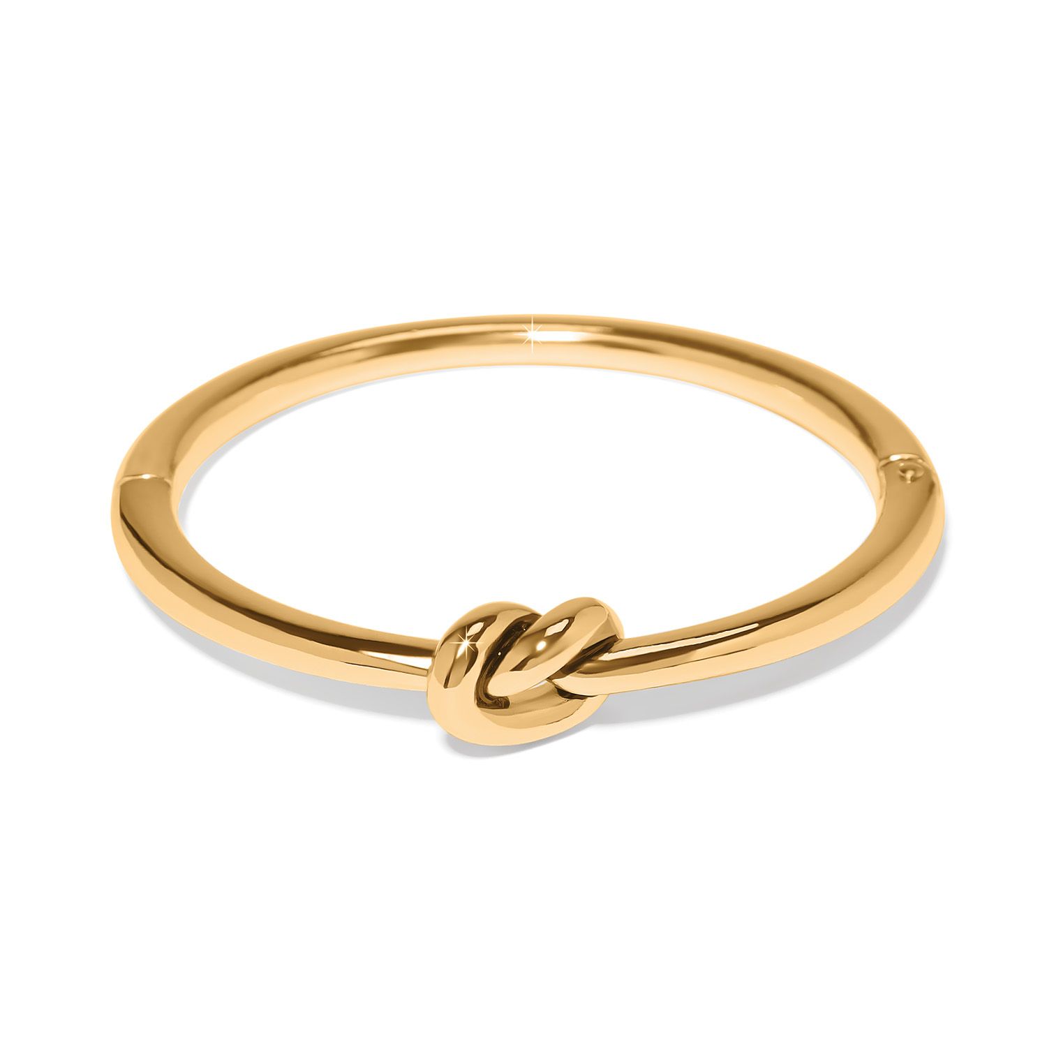 Brighton JF0316 Interlok Single Knot Hinged Bangle-Gold