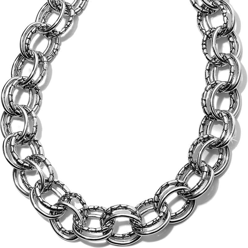 Brighton JM1010 Pebble Link Necklace-Silver