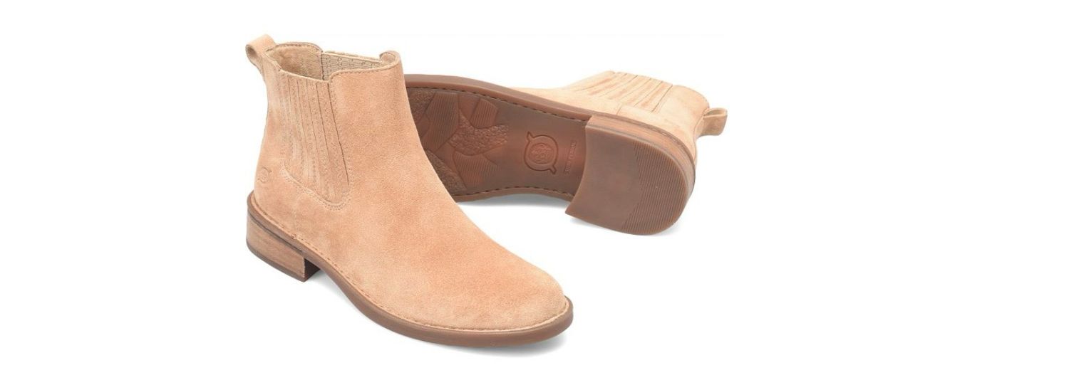 Born BR00784 Cici Bootie-Natural Suede (Tan)