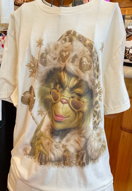 JCoons Leopard Gold Grinch Tee