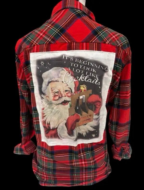 Bling A GO GO  Flannel Shirt Patch Jolly Juice 