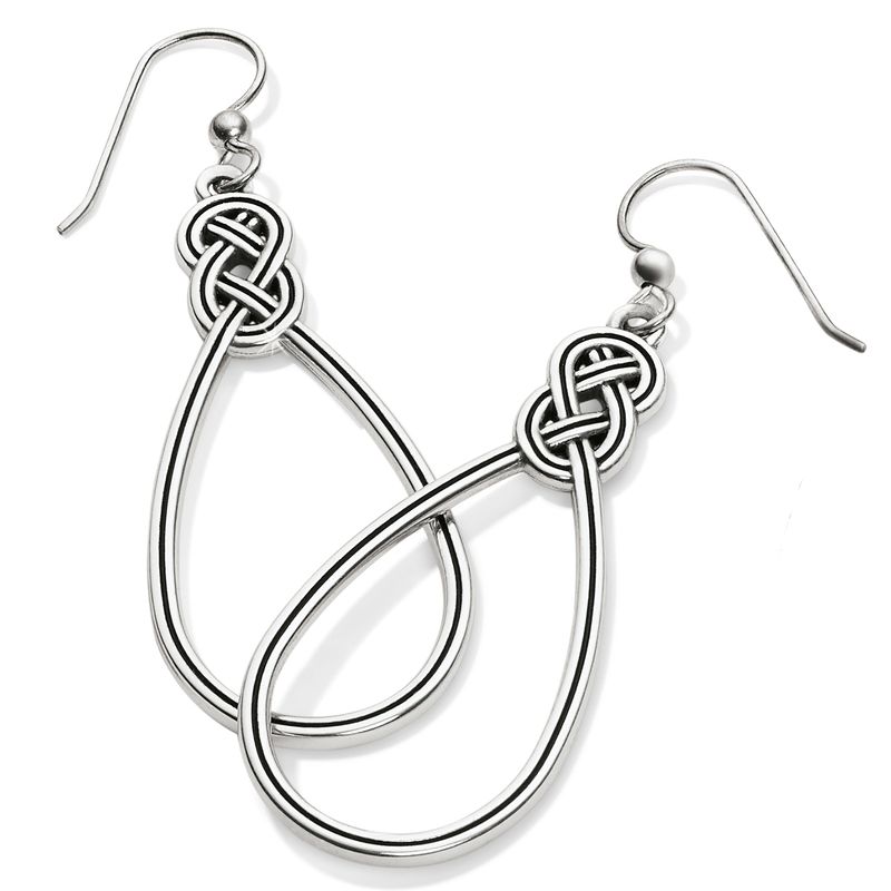 Brighton JA0770 Interlok French Wire Earrings-Silver