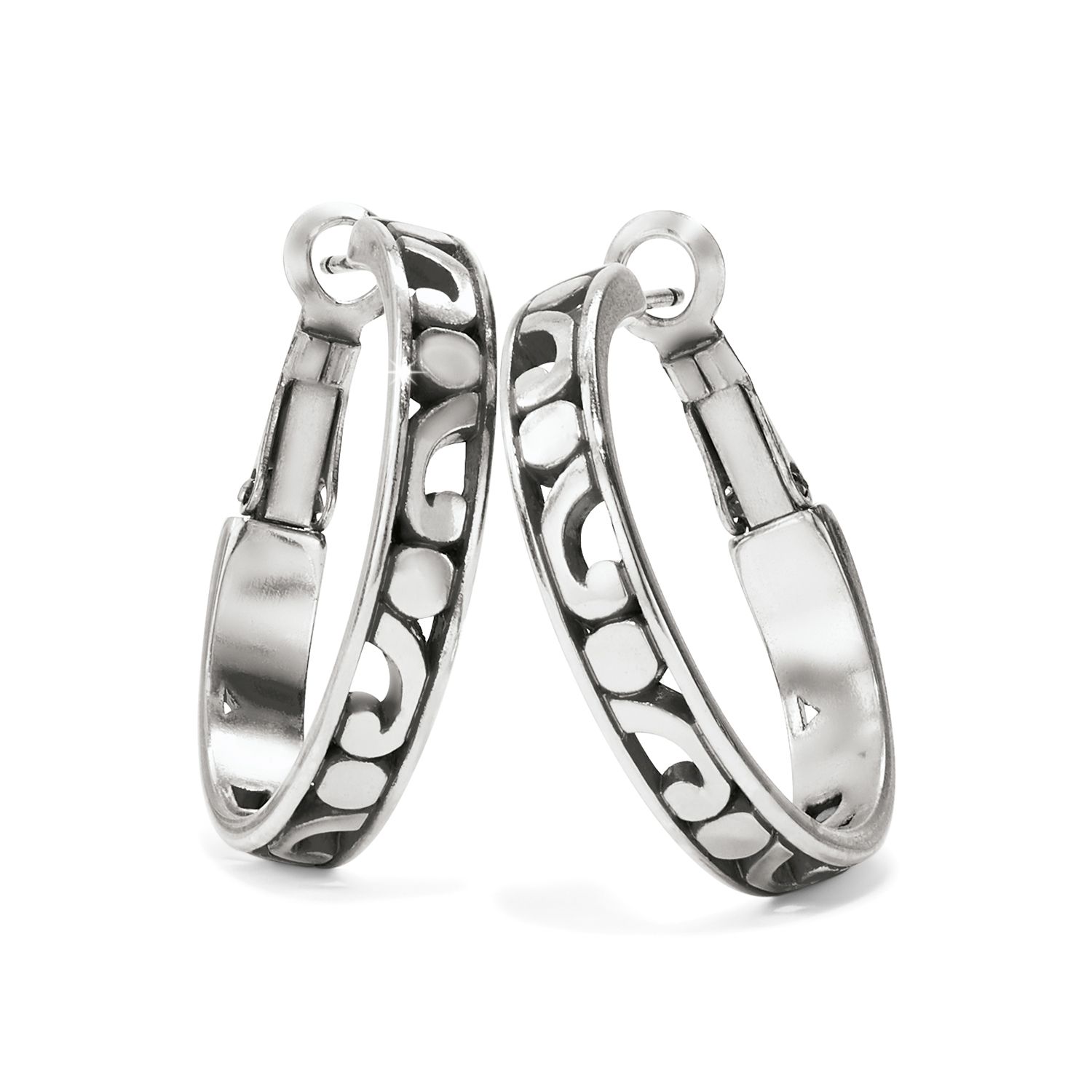 Brighton JE9710 Contempo Small Hoop Earrings-Silver