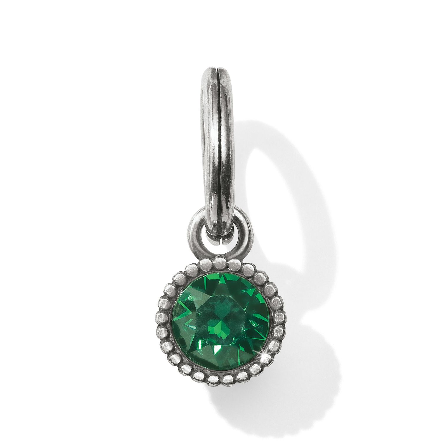 Brighton JC398G Glitz Birthstone Amulet-Silver/Green
