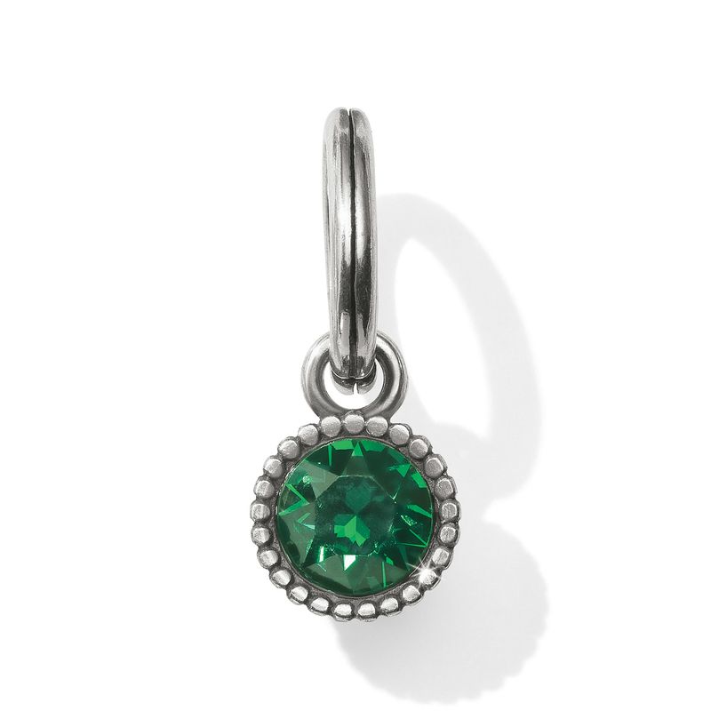 Brighton JC398G Glitz Birthstone Amulet-Silver/Green