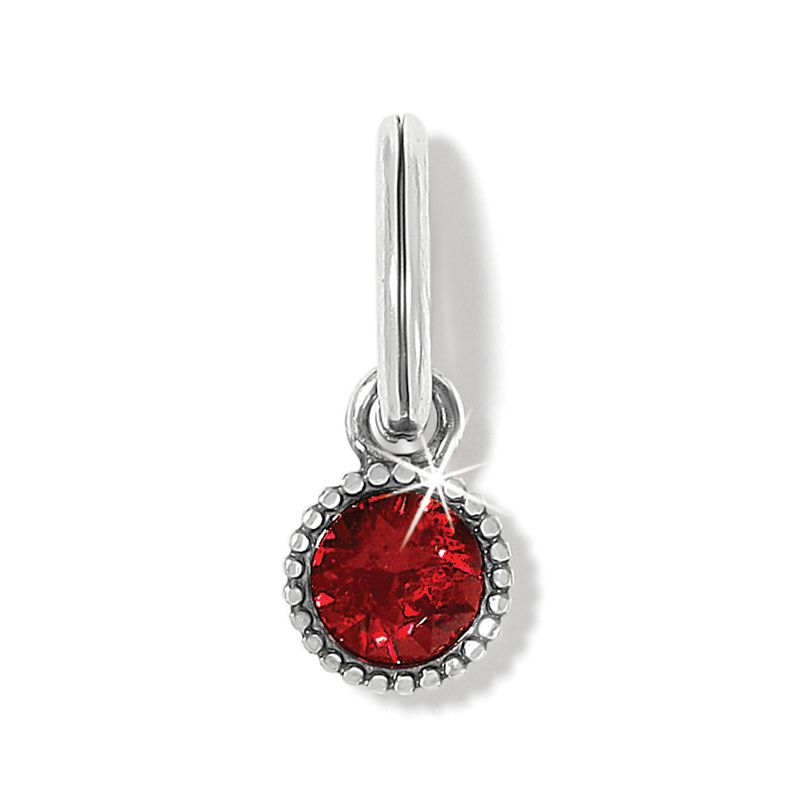 Brighton JC398R Glitz Birthstone Amulet-Silver/Red