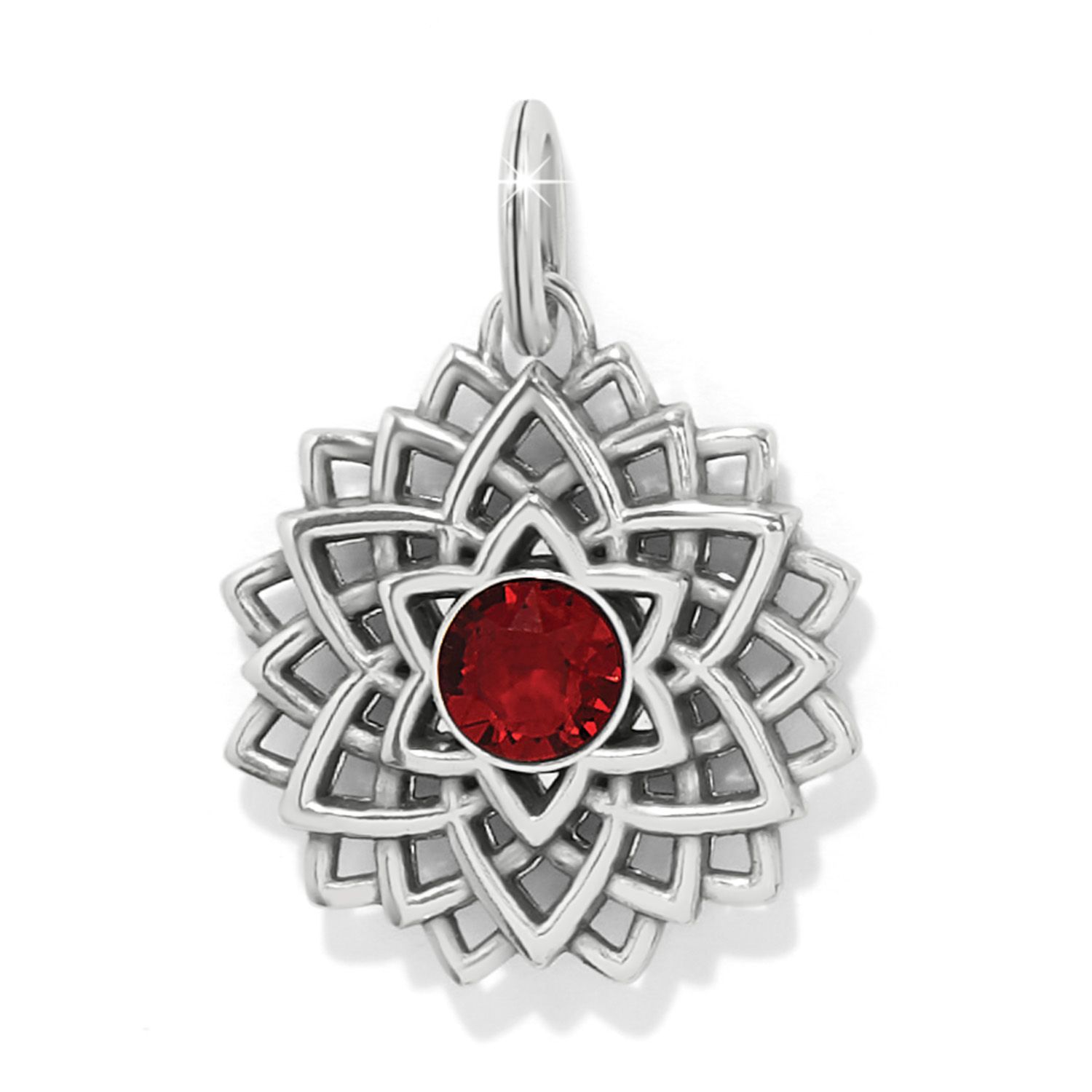 Brighton JC7963 Serenity Amulet-Silver/Scarlet