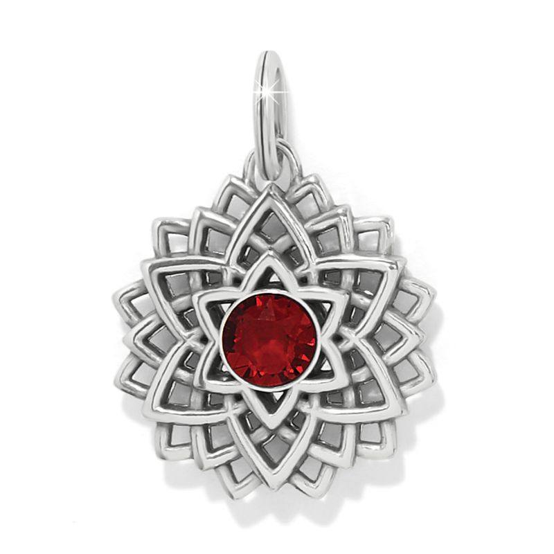 Brighton JC7963 Serenity Amulet-Silver/Scarlet