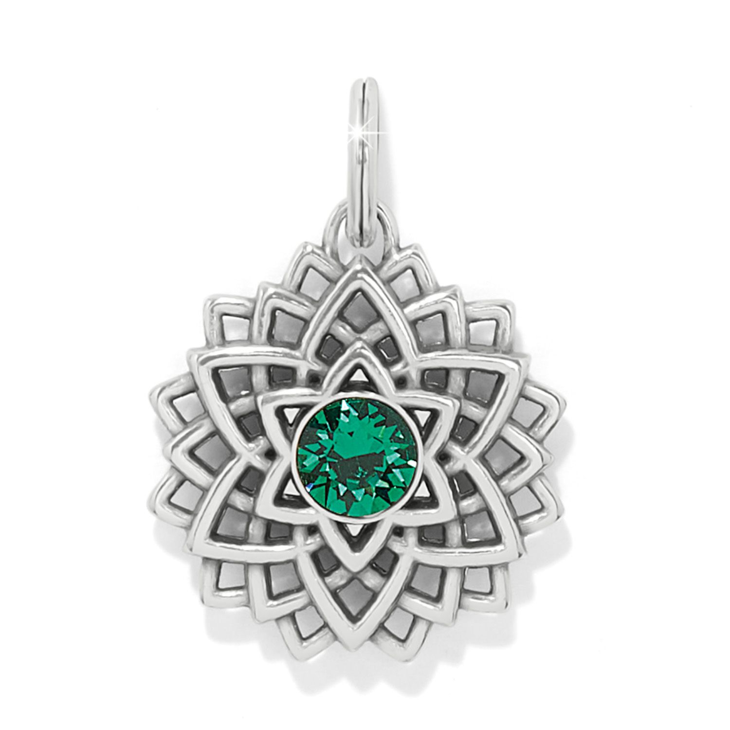 Brighton JC7973 Serenity Amulet-Silver/Emerald