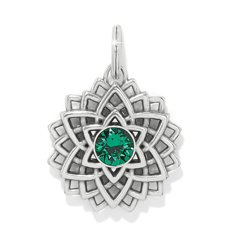 Brighton JC7973 Serenity Amulet-Silver/Emerald