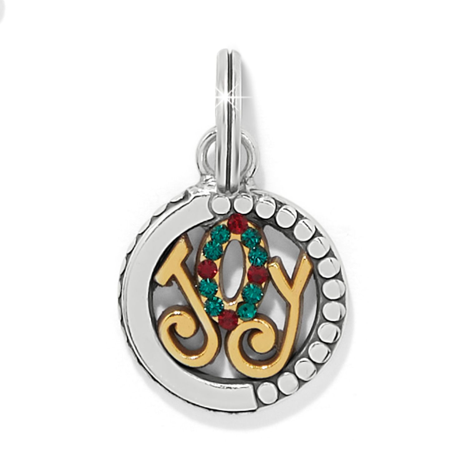 Brighton JC7983 Holiday Joy Charm-Silver/Multi