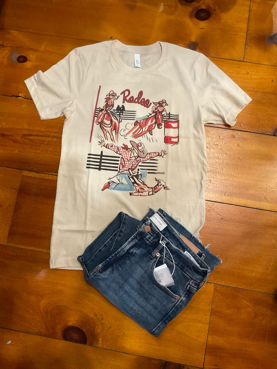 XOXOart &amp; Co. Go Girls Tee-Soft Cream