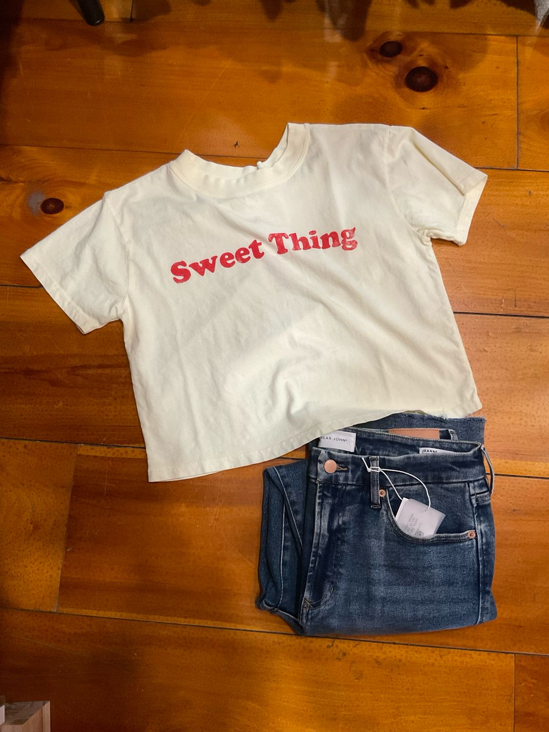 All Us Sweet Thing-Wide Crop Tee