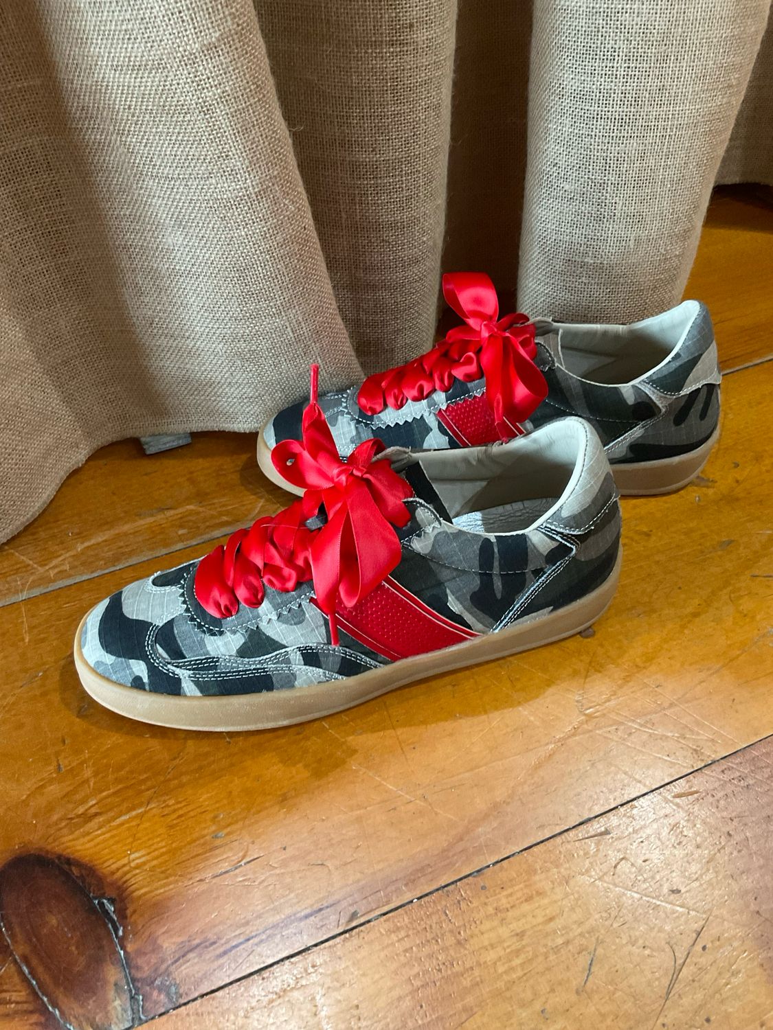 MI.IM Dixie Textured Platform Lace Trainers-Camo