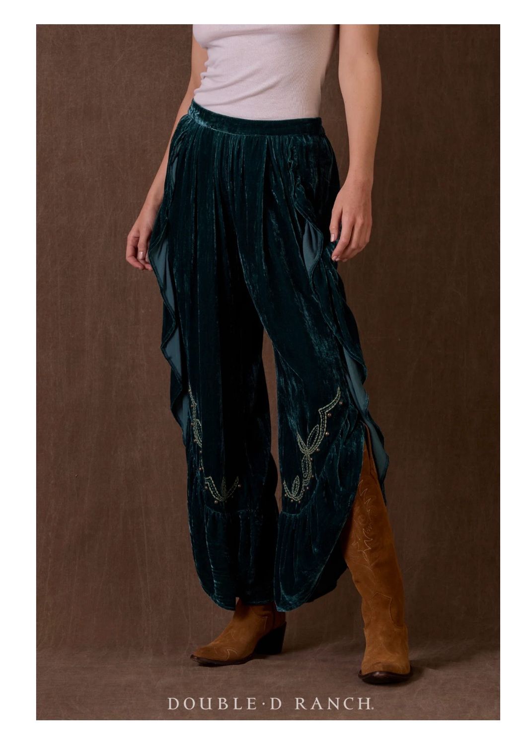 Double D P637 Clarissa Pant-Bluestone