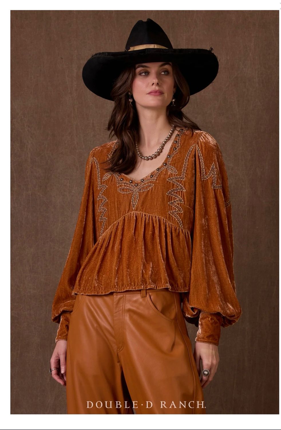 Double D T4152 Clarissa Top-Copper