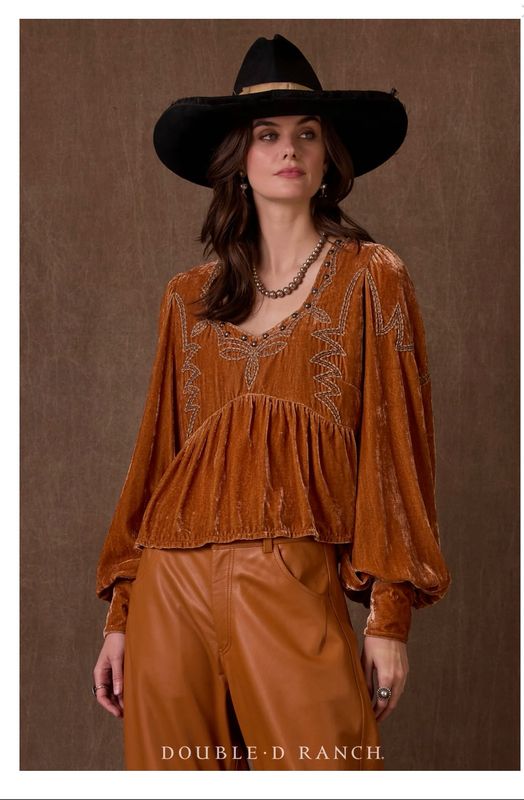 Double D T4152 Clarissa Top-Copper