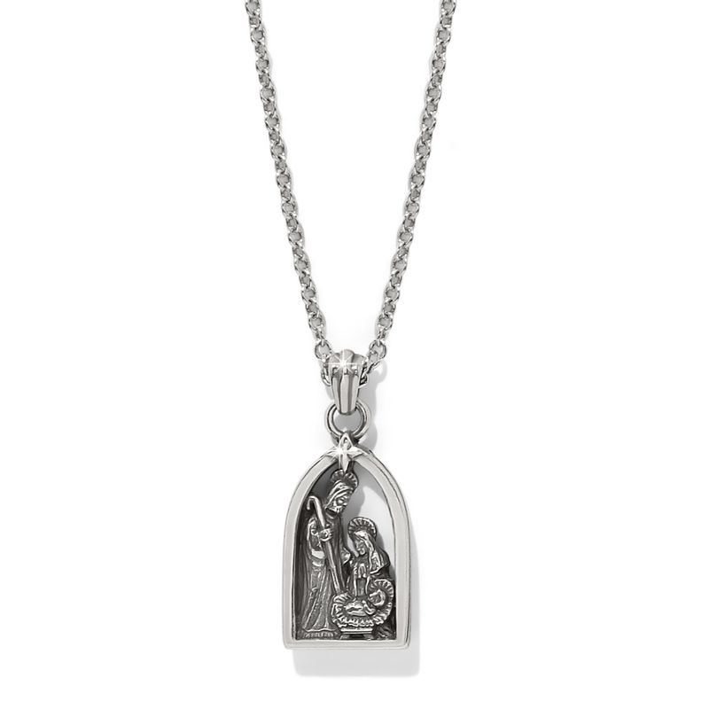 Brighton JM0138 Nativity Necklace-Silver