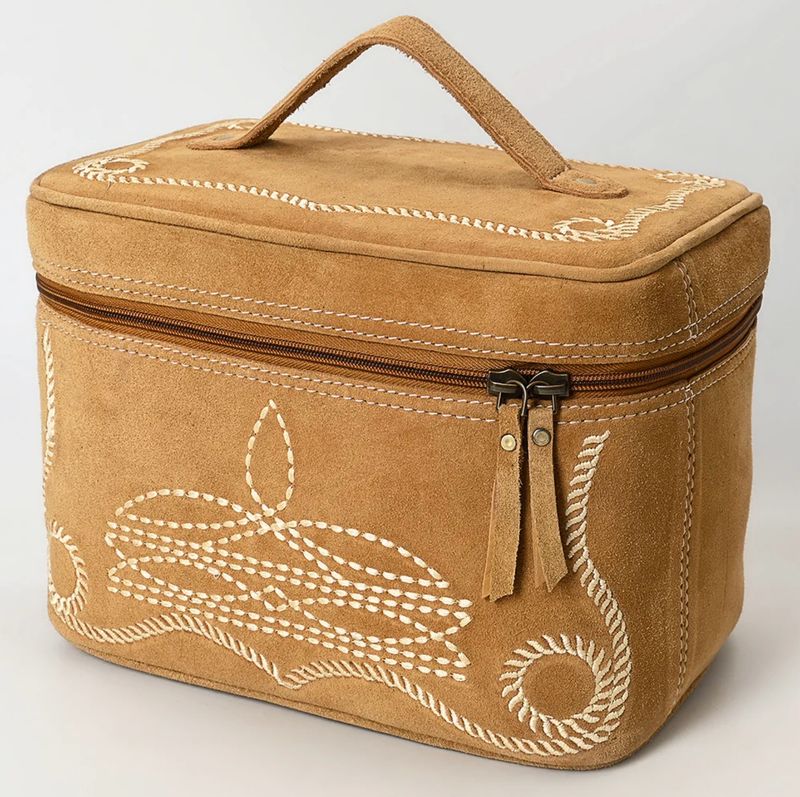 American Darling ADBGA683C Suede Jewelry Case Bag